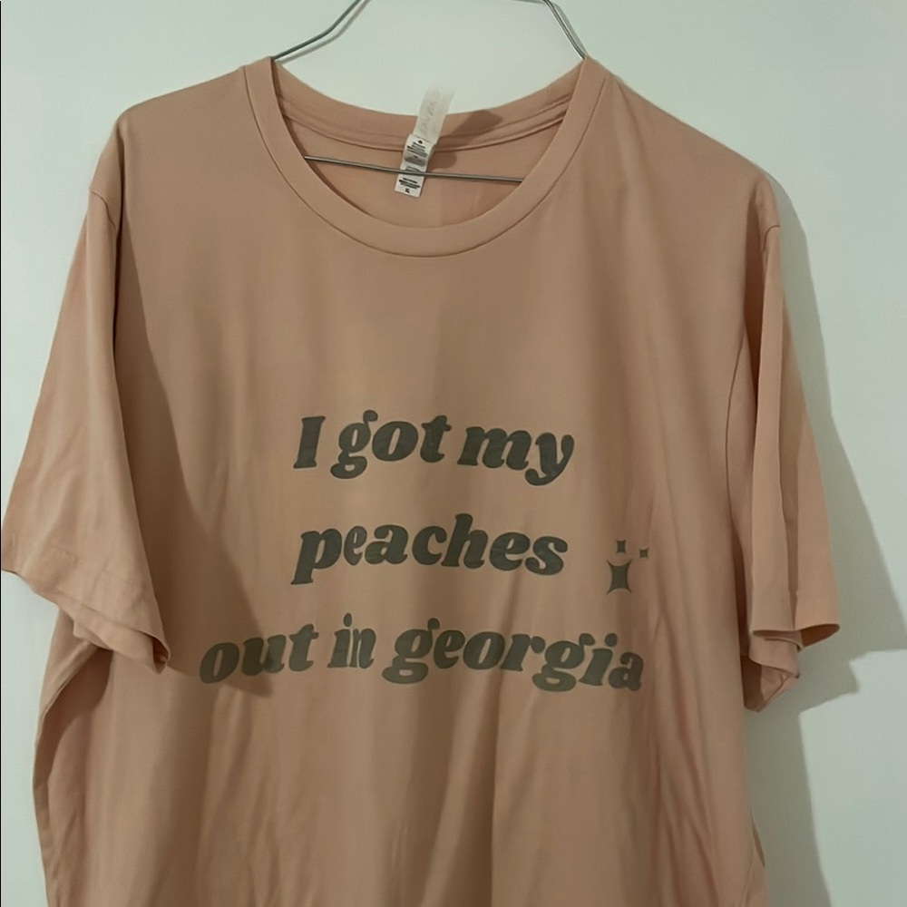 Peach Bella Canvas custom Graphic T-Shirt
